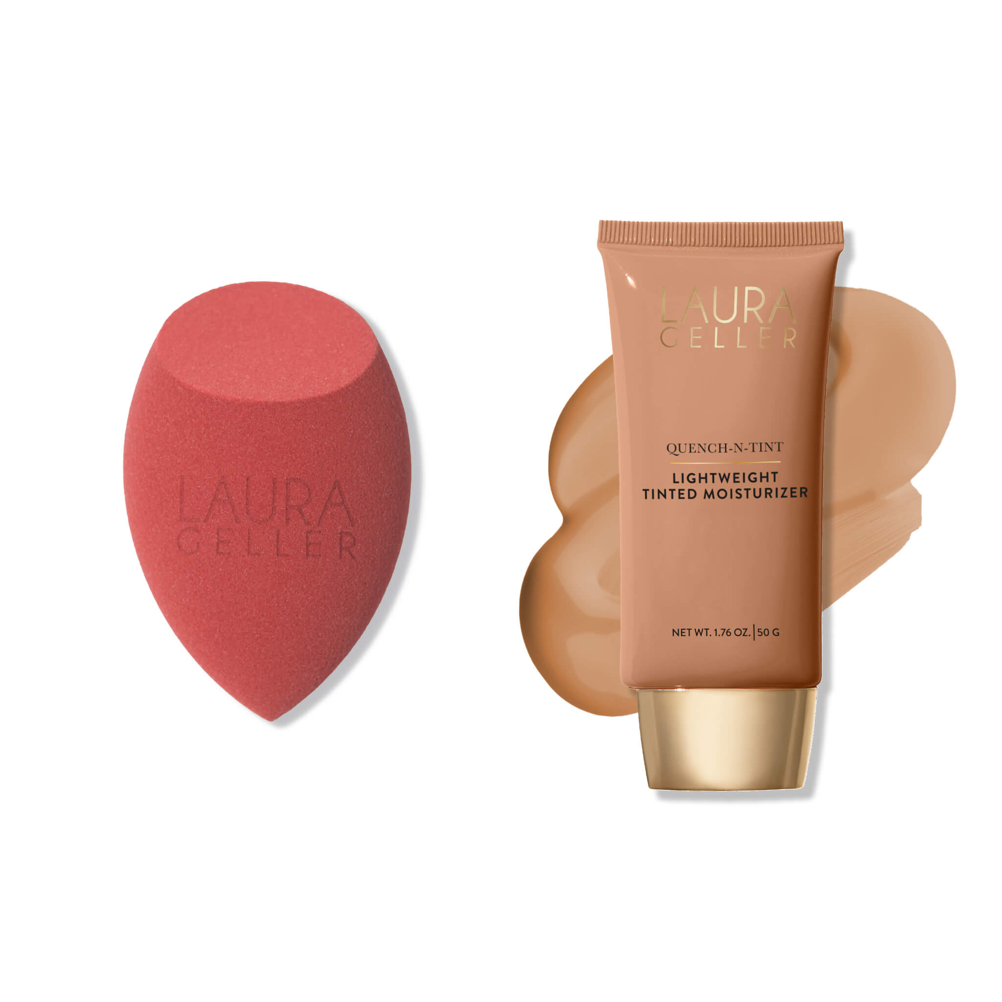 Quench-n-Tint Lightweight Tinted Moisturizer and Sponge - medium deep