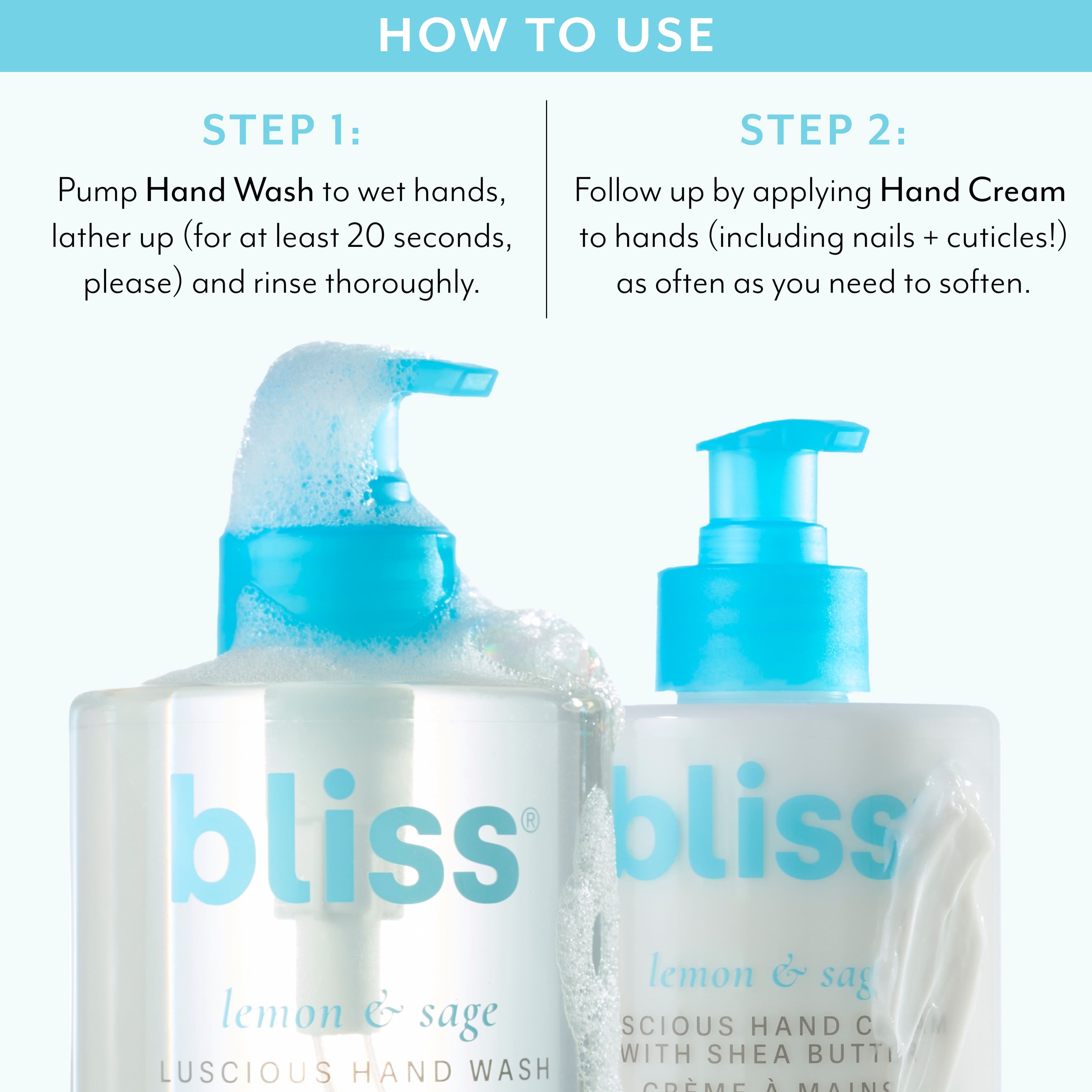 Lemon & Sage Happy Hands Cream & Wash