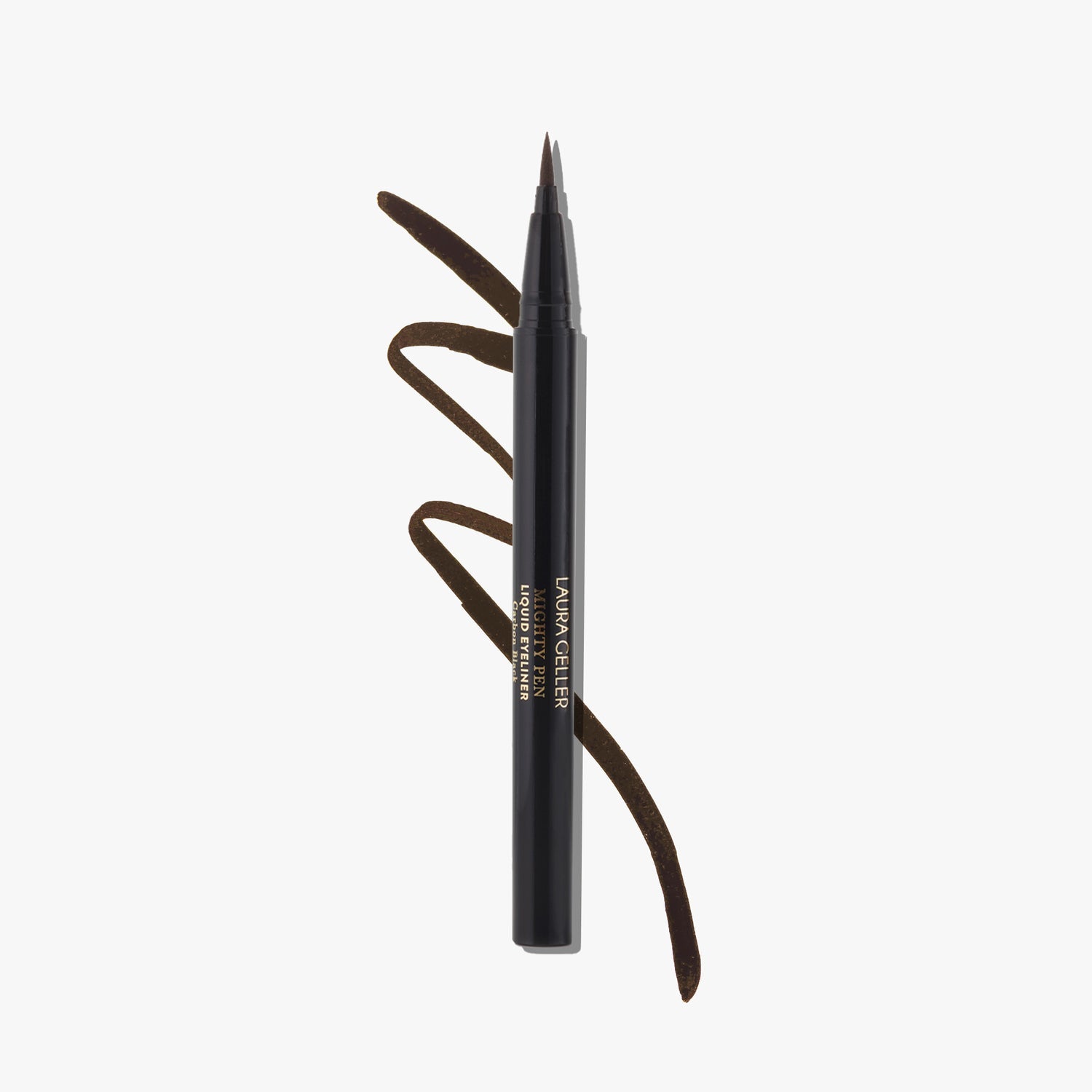 Mighty pen liquid eyeliner + stencil soldier fountain brown