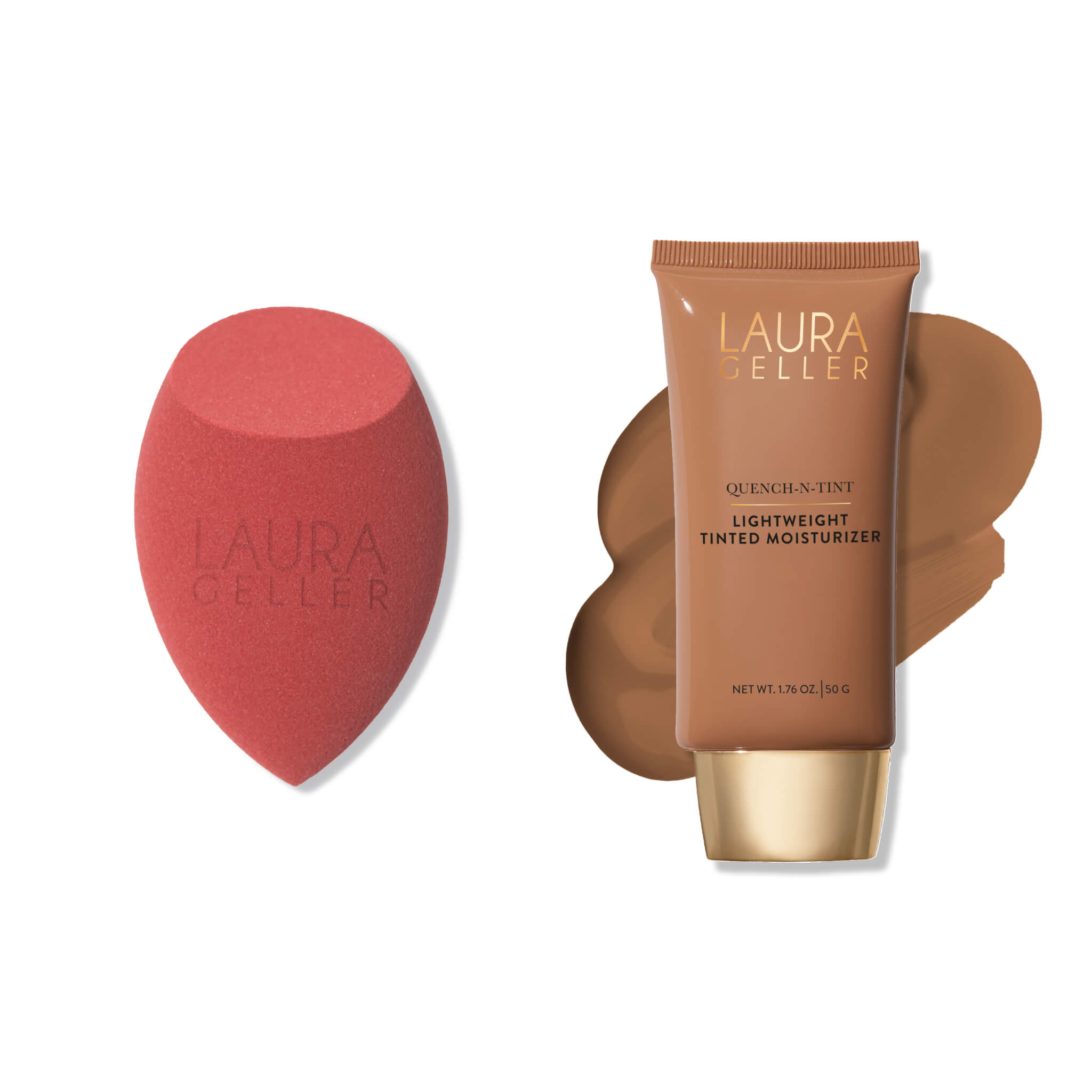 Quench-n-Tint Lightweight Tinted Moisturizer and Sponge - deep