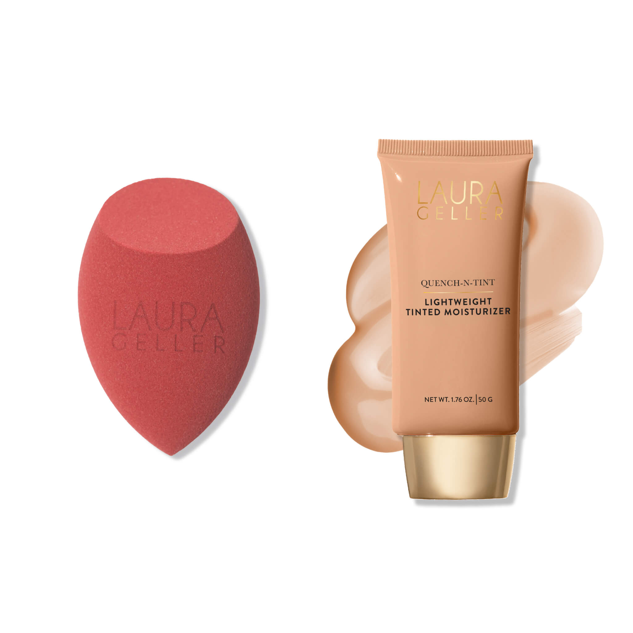 Quench-n-Tint Lightweight Tinted Moisturizer and Sponge - light medium